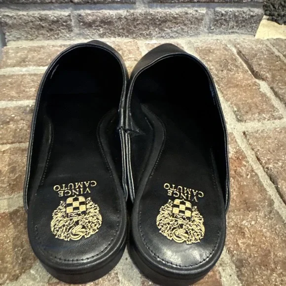 Vince Camuto Women's Arlette Slip-On Mules Black Leather Size 11M #232 - Picture 8 of 16